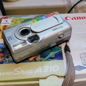 Canon PowerShot A310 3.2MP Compact Digital Camera Silver